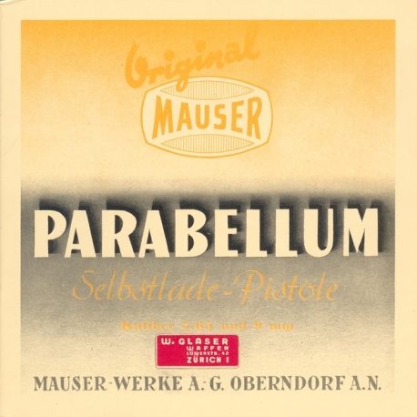 Parabellum Selbstladepistole - Anleitung 1936