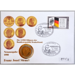 Numisbrief - Deutschland - Franz-Josef Strauß 1990