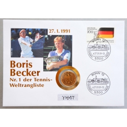 Numisbrief - Deutschland - Boris Becker 1991