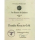 von Renz: Verleihungsurkunden zum Deutschen Kreuz in Gold